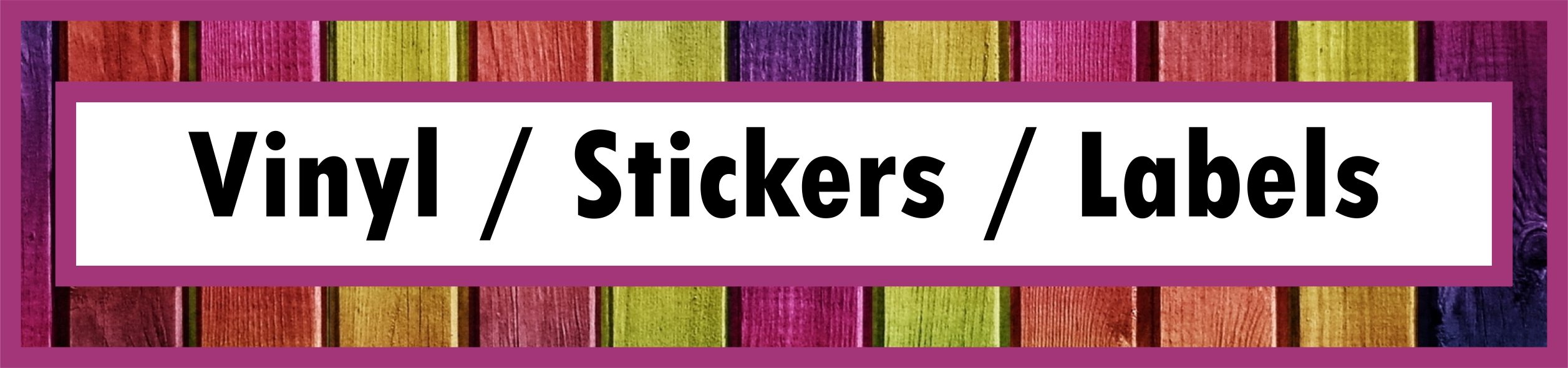 Products button for vinyl stickers
